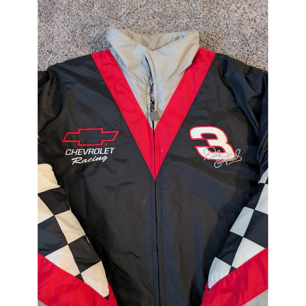Vintage Nutmeg Dale Earnhardt Chevrolet Racing Jacket Men‎ Large Intimidator 3 - Picture 2 of 5
